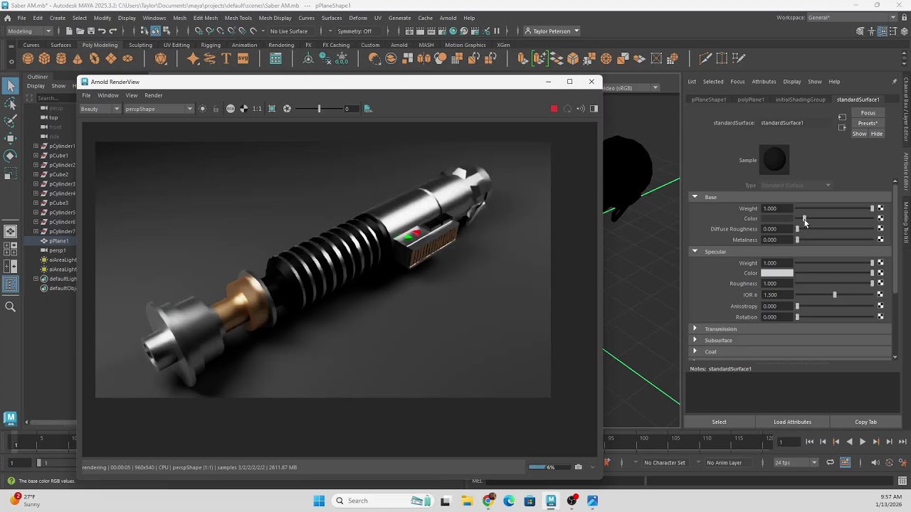 Intro to Maya 05: Rendering and Materials