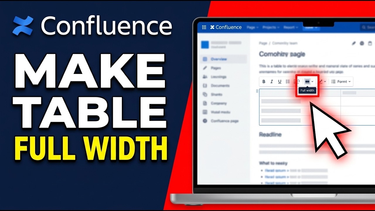 How to Make Confluence Table Full Width 2026 (Easily) - YouTube