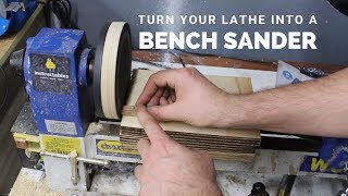 How To Make A Sanding Disc For Your Lathe (Quick and Easy)