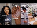 vlog - curling my hair, starbucks, target, diy clip on nails, editing, night out, etc | ashley marie