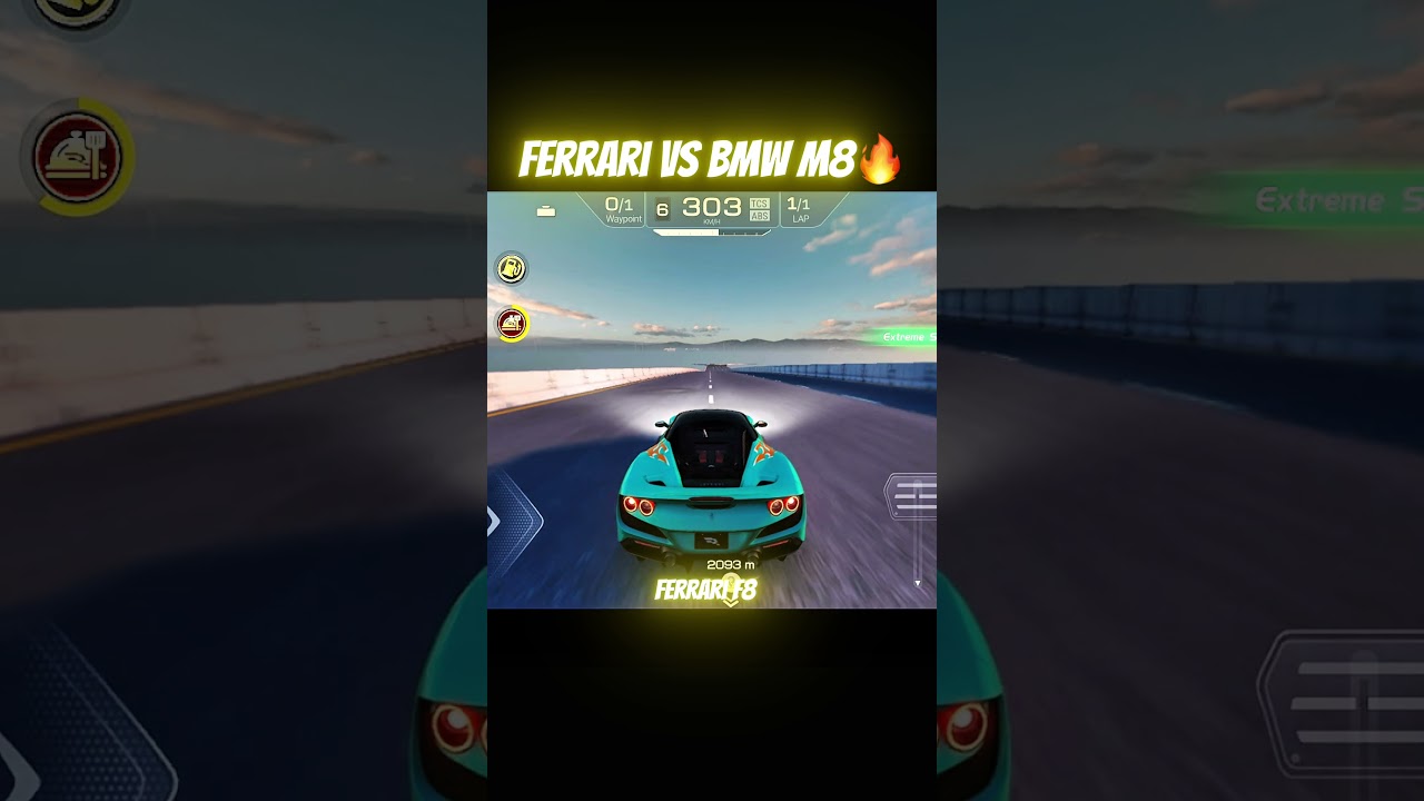 BMW M8 vs Ferrari F8 😳🔥 | Speed Kiski Zyada Hai?! 💨