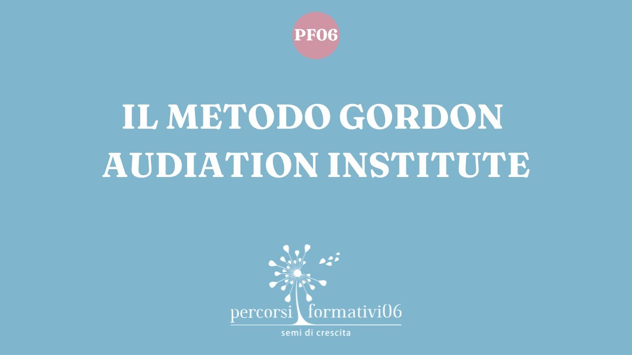 Il metodo Gordon e la musicalità