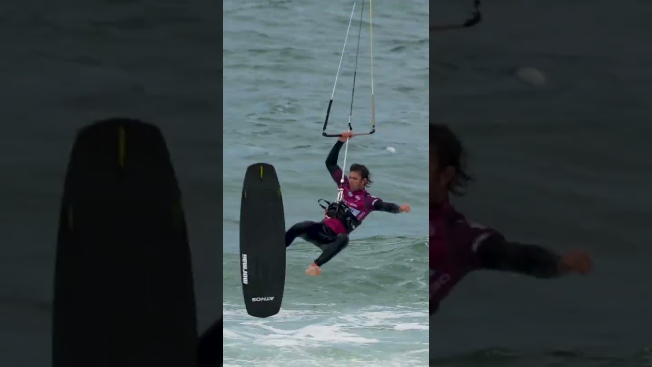 What a ride ‍ Vice Champion Gabriel Benetton #kitesurf #kiteboarding #gkakiteworldtour