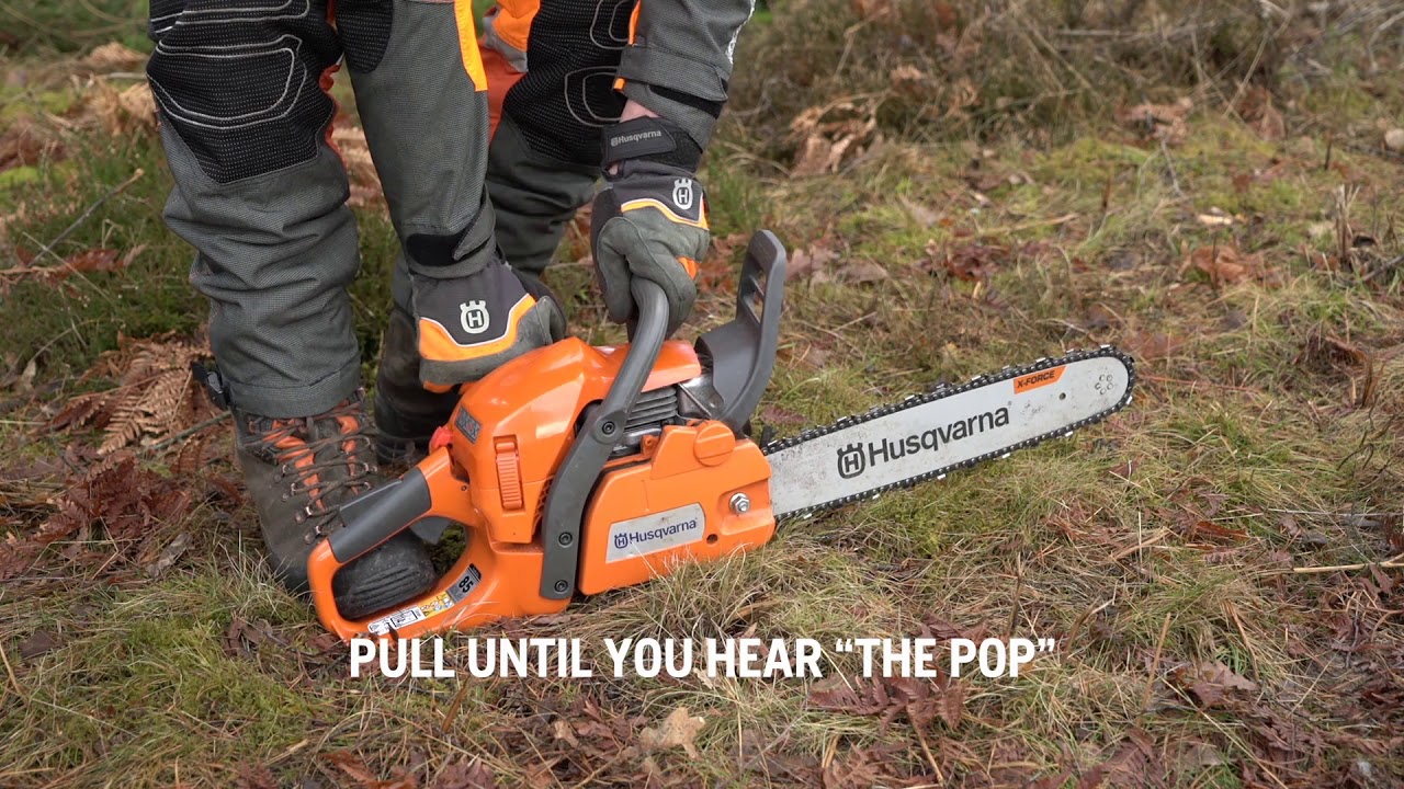 How To Start Husqvarna 445 Chainsaw