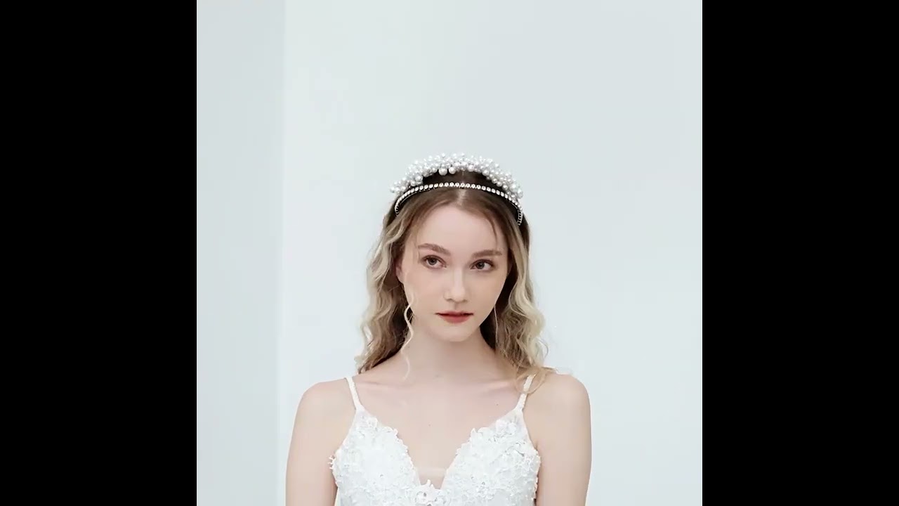 Vintage / Retro Silver Pearl Rhinestone Alloy Bridal Hair Accessories