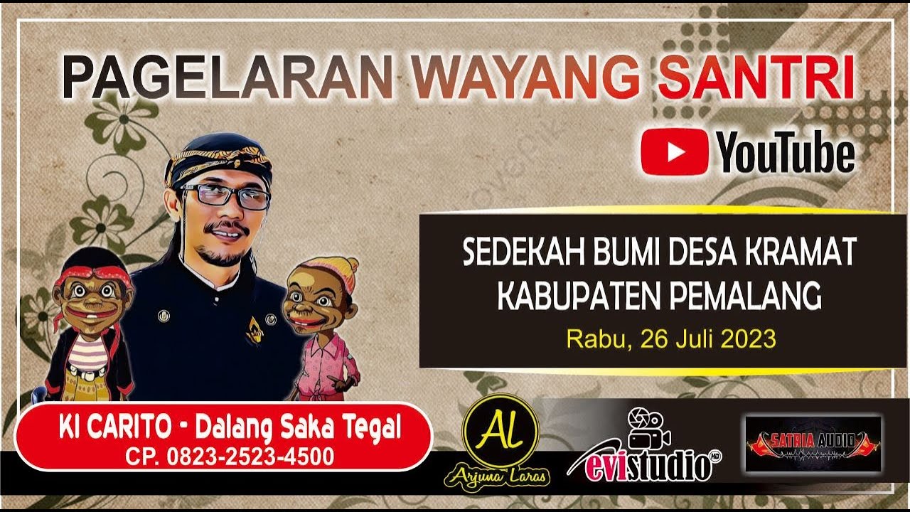 PAGELARAN WAYANG SANTRI KI CARITO - TEGAL || SEDEKAH BUMI DESA KRAMAT - PEMALANG