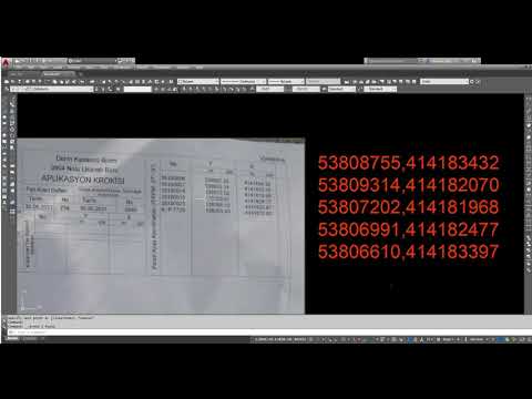 AUTOCAD PROĞRAMINDA KOLAY KOORDİNAT GİRMEK.