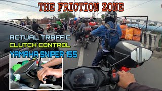Yamaha Sniper 155 VVA Clutch Control in Traffic | Friction zone tips