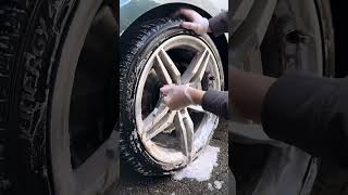 Satisfying Wheel Cleaning🤢💦