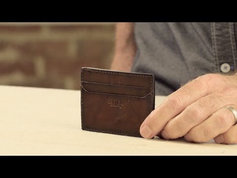 Slim Front Pocket Wallet by Jackson Wayne | Full Grain Leather Vintage Brown