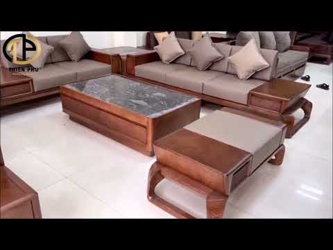 Video Cận cảnh chi tiết bộ sofa gỗ sồi chân xoắn siêu đẹp và... - youtube
