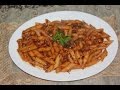 مكرونة بالدجاج وصلصة الصويا  Pasta with chicken and soy sauce