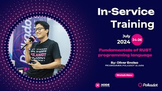 Fundamental of Rust Programming Language by Oliver Enciso | In-Service Training at UC-Banilad Campus