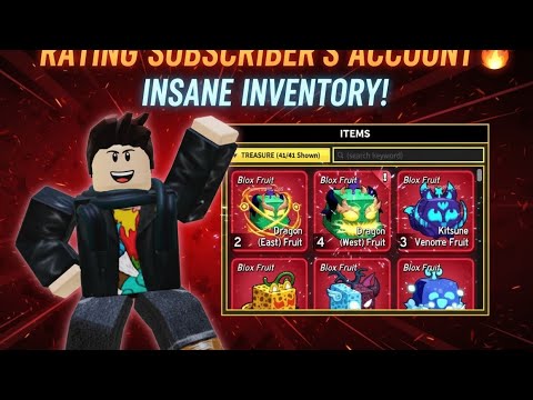 "This Subscriber Has 4 DRAGONS & 4 KITSUNES 😳 | Blox Fruits Account Review"" #bloxfurit #trending