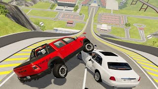 Big Ramp Jumps with Expensive Cars #14 - BeamNG Drive Crashes | DestructionNation