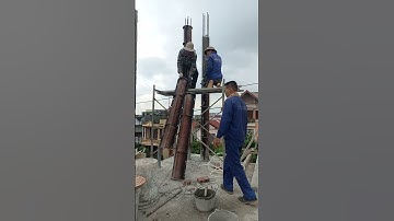 Dỡ cốp pha cột tròn