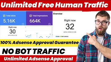 Get Organic Traffic For Adsense Approval || Unlimited Traffic Secret Method Free 2023