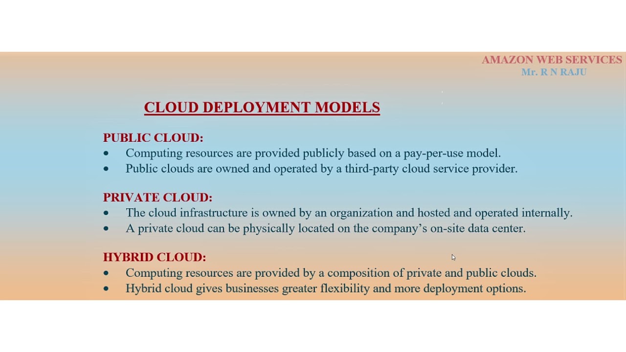 What Is Cloud Computing Amazon Web Services Aws Oaktreetechnologies Youtube