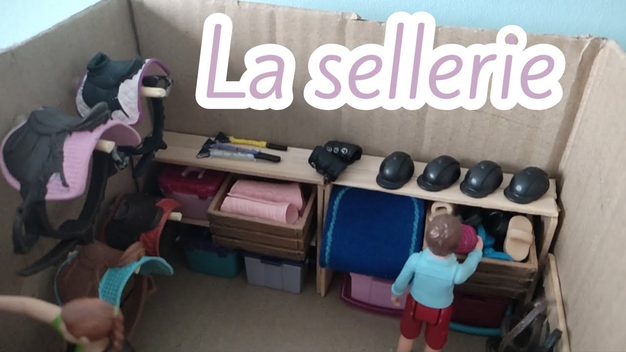 Ma maquette Schleich : la sellerie - YouTube
