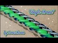 &quot;Single Strand&quot; Rainbow Loom Bracelet Tutorial (2 bars wide)