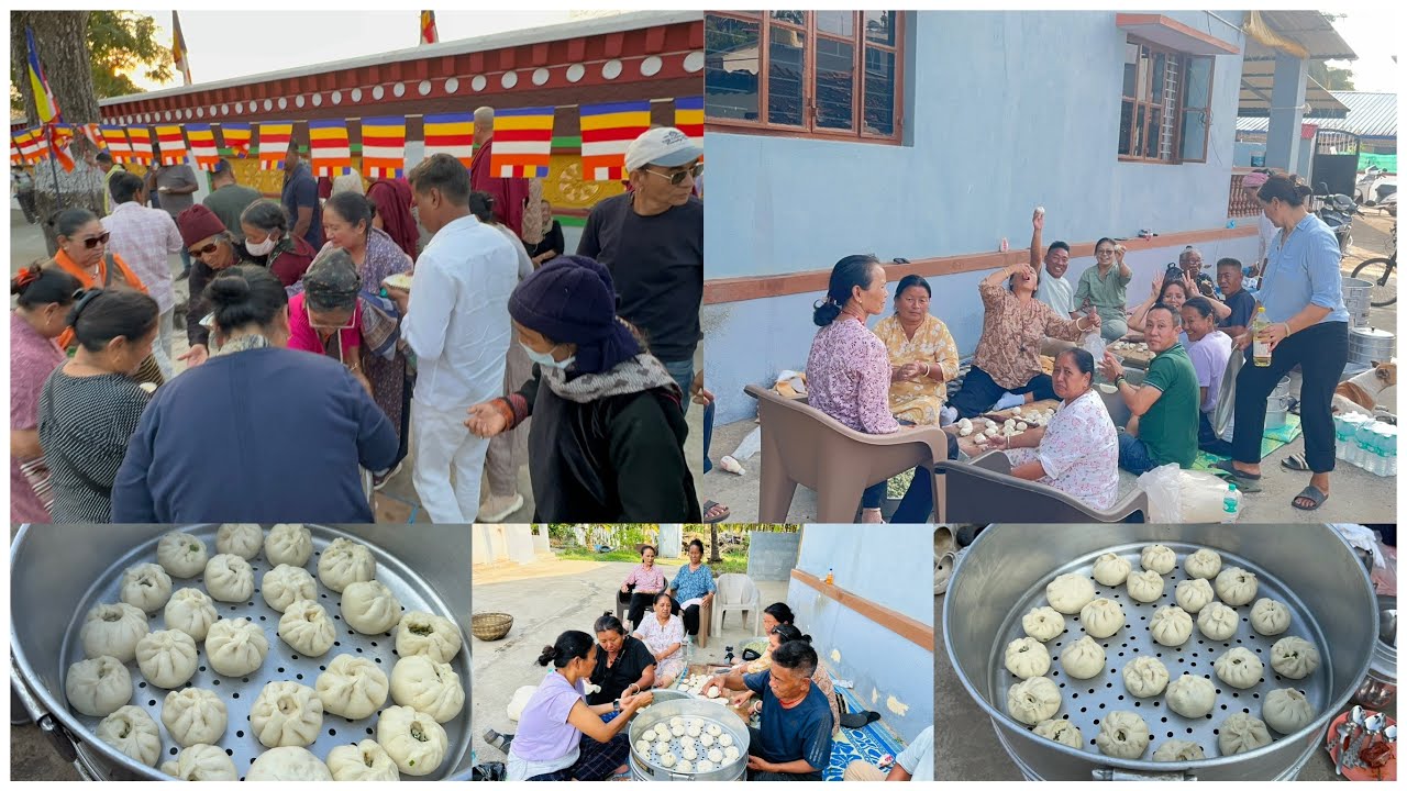 DAY 3rd /WE ARE HAPPILY SERVING COMMUNITY AROUND LINGKOR/ A SMALL TEAM FROM CAMP-1 