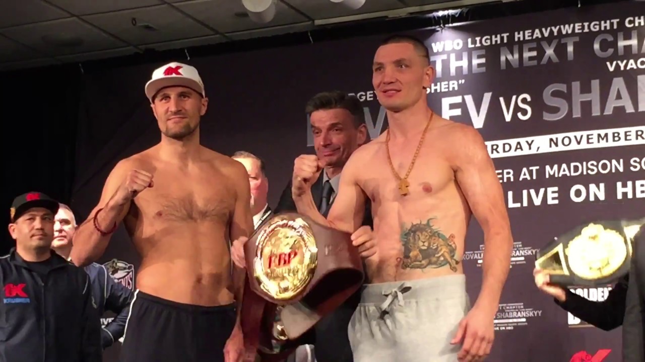 Kowaliow vs Szabrański - ważenie i face off