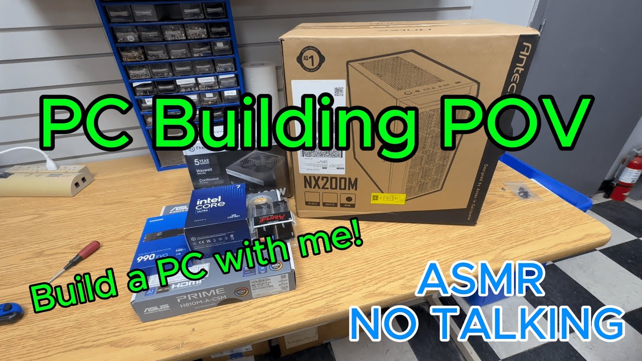 Build a PC with me! PC Building POV (ASMR, No talking) - YouTube