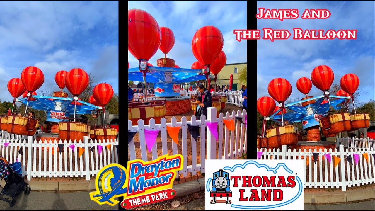 James and the Red Balloon Thomas Land Drayton Manor Theme Park UK - YouTube