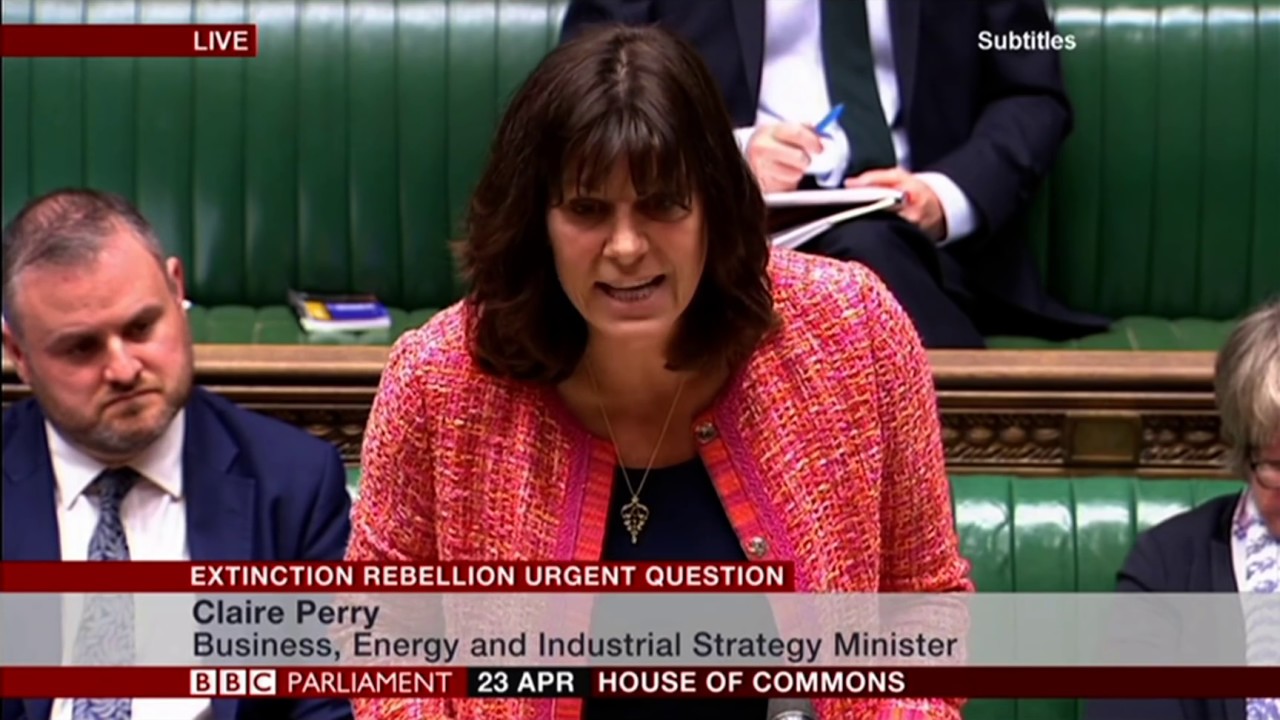 UK Parliament Urgent Question "Declare a Climate Emergency?" - Extinction Rebellion