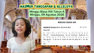 Download Lagu Mazmur Tanggapan Minggu Biasa XIX Tahun A - Minggu, 09 Agustus 2026