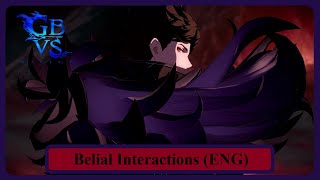 Granblue Fantasy Versus Rising Belial Interactions (English)