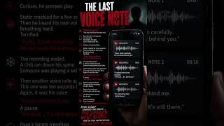 The Voice Note That Predicted His Death... 😱 #shorts #horror #story