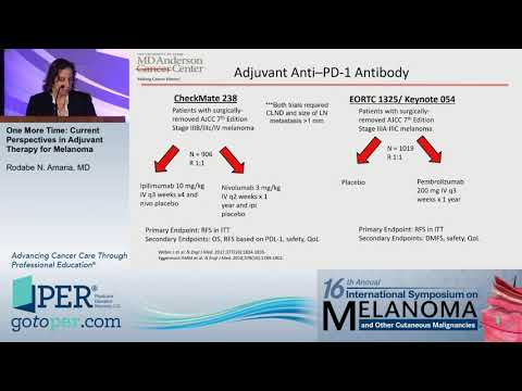 Adjuvant therapy for Melanoma -  Amaria