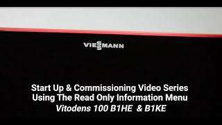 VD100 E-Series:  Viewing Read Only Information Menu
