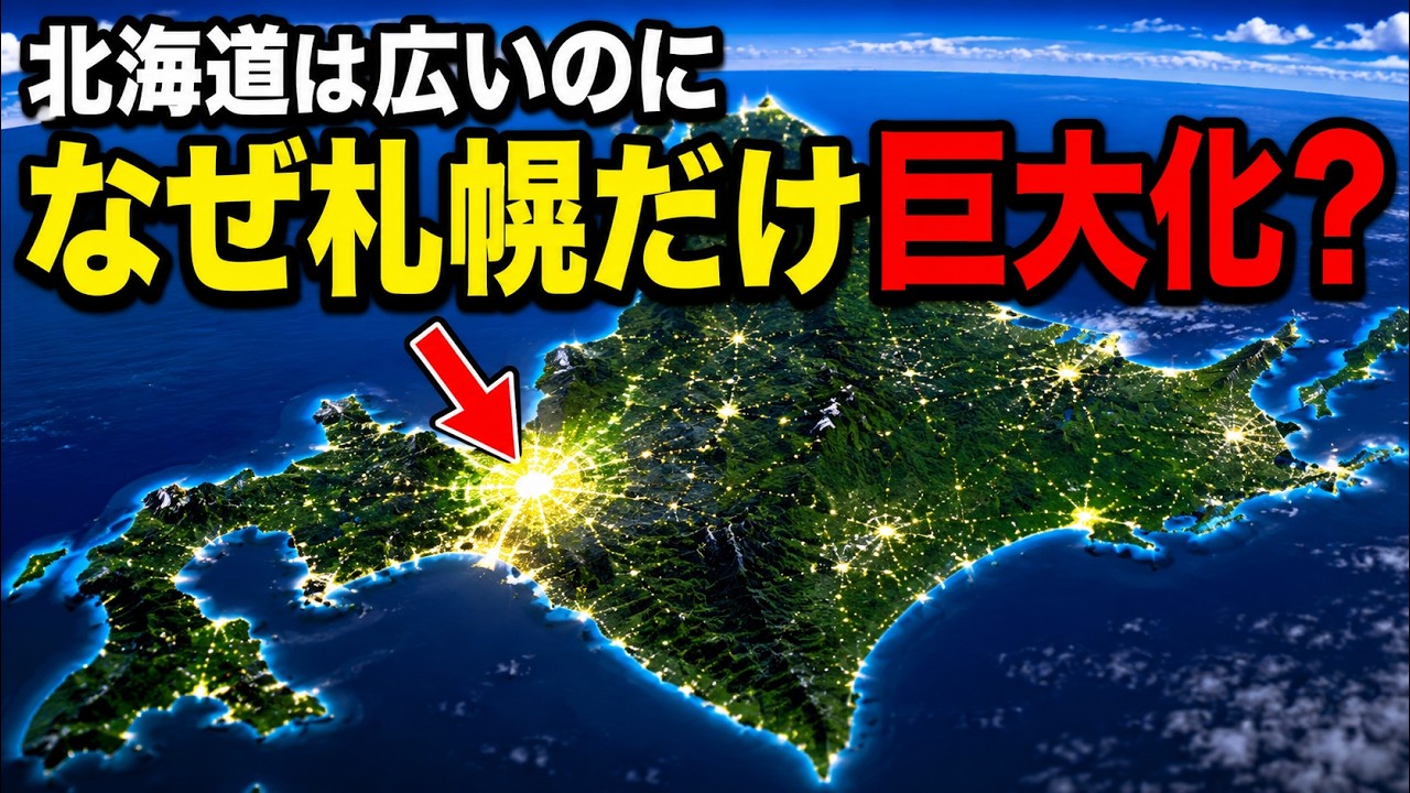 なぜ北海道は札幌だけに人が集まるのか？函館・小樽が主役を失った理由【ゆっくり解説】