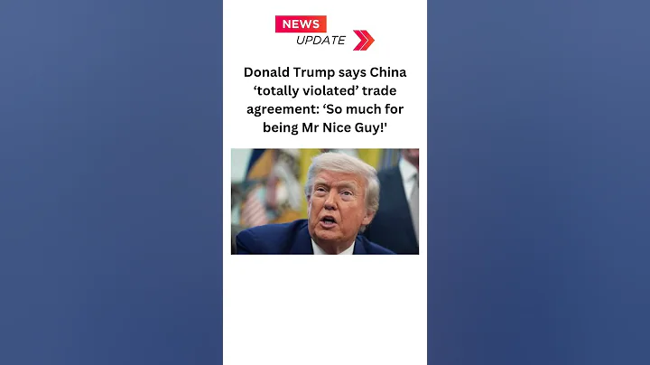 Donald Trump says China ‘totally violated’ trade agreement #donaldtrump #China #newsupdate