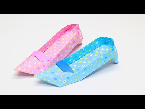 색종이 두장으로 예쁜 구두를 접어봐요! origami high heel origami shoes