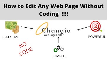 How to edit web page without coding | Changio Full Demo | No Coding | Website Editing No Code !!!!