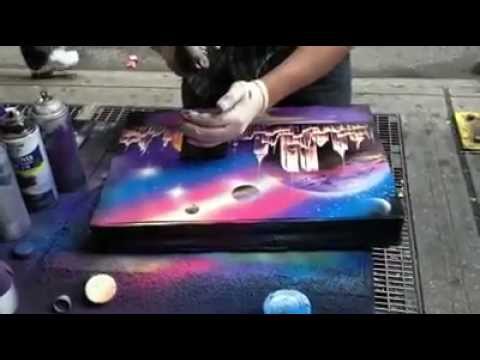 Amazing spray painting in NY