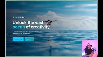 Beautiful landing page with video background - No Code Tutorial