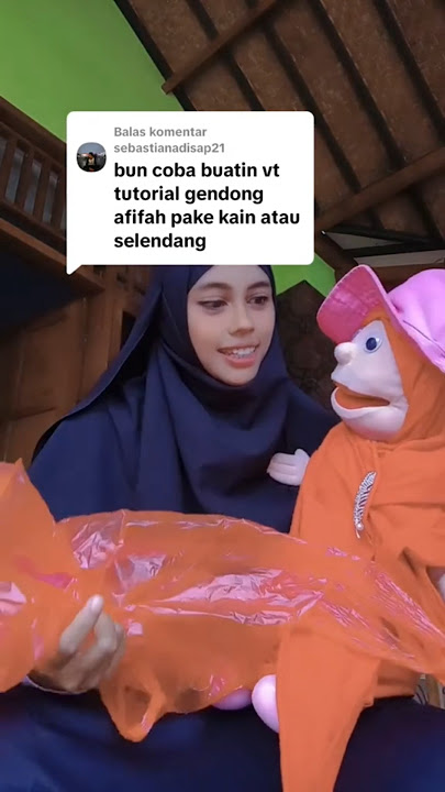 video lucu boneka afifah kaget sama kantung plastik #lucu #funny #comedy #shorts #viral