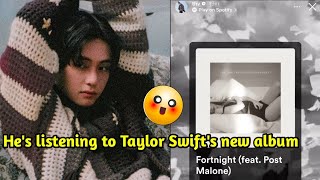 BTS’ V shares Taylor Swift’s ‘Fortnight’ ft. Post Malone on his Instagram story | bts v insta