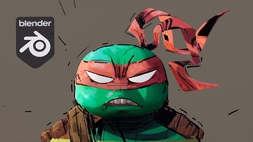 #24 3D Blender Modeling Character NINJA TURTLES  [Timelapse]