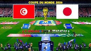 TUNISIE vs JAPON - Coupe du Monde FIFA 2026 Phase de Groupes | Match Complet | Simulation PES