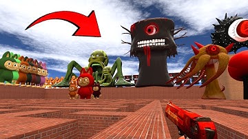 New MIX OF ALL 3D NEXTBOTS! Lin Gang Melon, Sprunki, Labubu EVOLUTION! - Garry’s Mod
