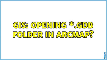 GIS: Opening \*.gdb folder in ArcMap?