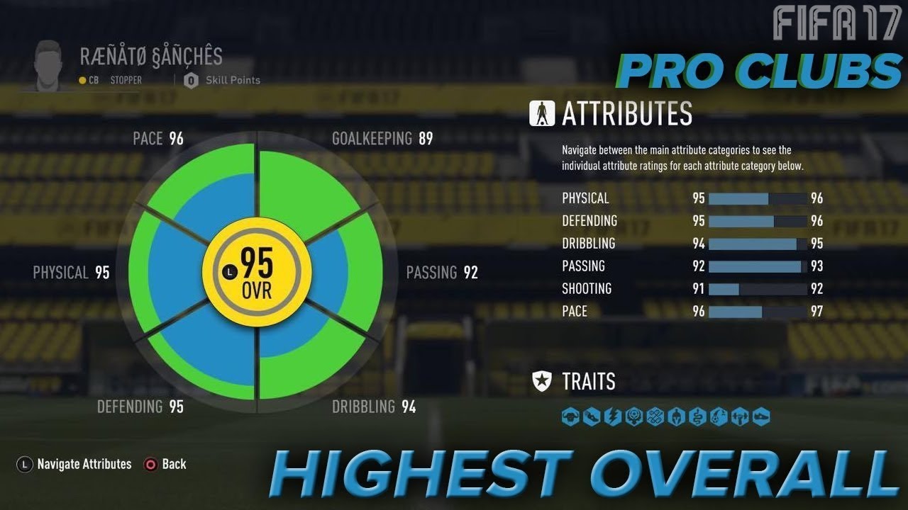 FIFA 17 PRO CLUB 99 OVERALL GLITCH !!!!! ( No clickbait )