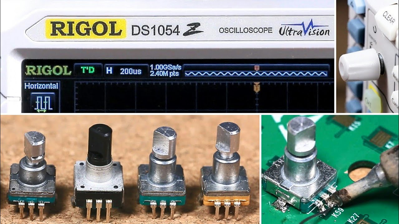 Замена энкодера на Rigol DS1054Z - YouTube