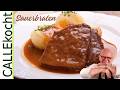 Besten sauerbraten selber machen  omas rezept mit bratensoe