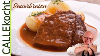 Besten Sauerbraten selber machen - Omas Rezept mit Bratensoße